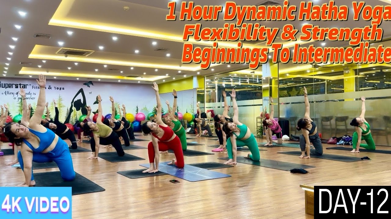 DAY-12 1 Hour Dynamic Hatha Yoga Flexibility & Strength | Master Ranjeet Singh Bhatia |