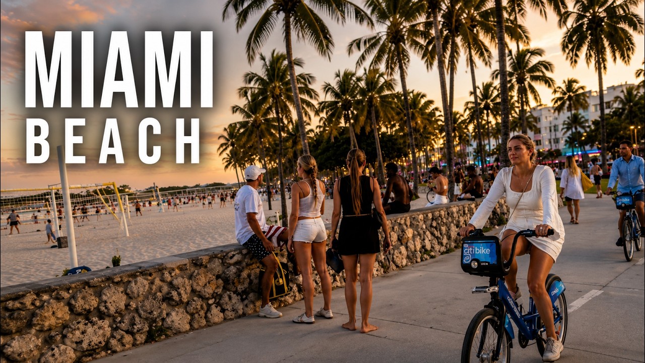 Miami Beach Street Walk 4K POV 🌴 South Beach and Ocean Drive Florida