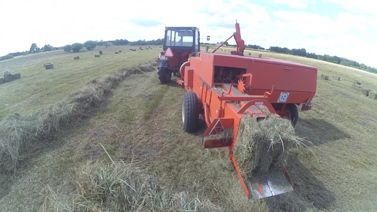 Prasowanie siana 2019 Ursus C-330M + Sipma z224/1 Oczami Rolnika #5 🚜 Dźwięk Silnika