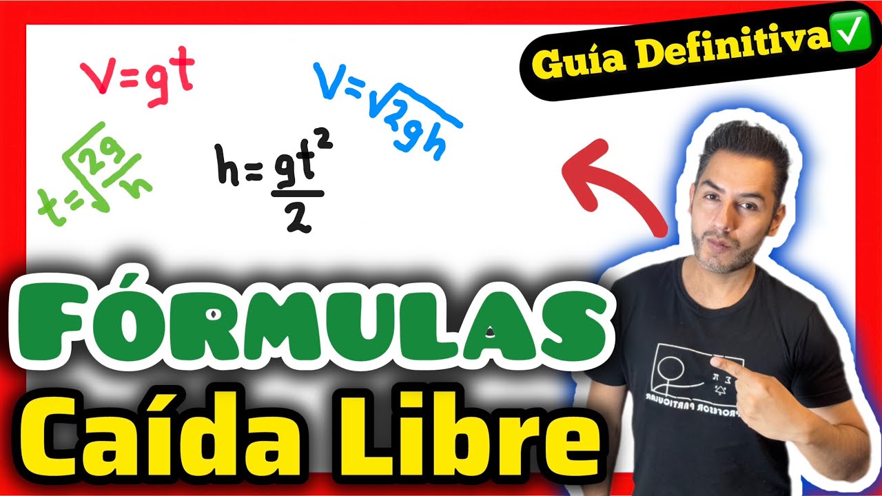 ✅Fórmulas CAÍDA LIBRE |👉𝐀𝐩𝐫𝐞𝐧𝐝𝐞 𝐞𝐧 𝟕 𝐦𝐢𝐧𝐮𝐭𝐨𝐬👈| Física