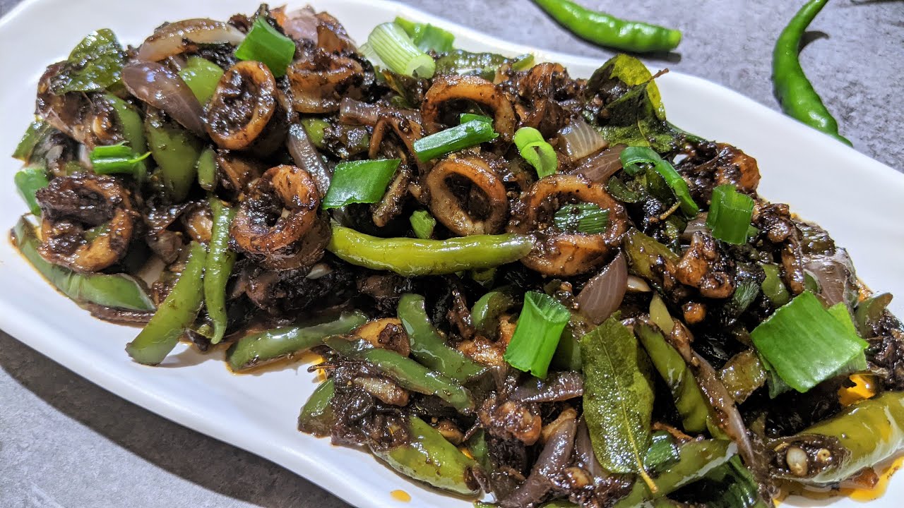 The MOST YUMMIEST Calamari Chilli Fry | Squid Chilli Fry | Chilli Squid Fry