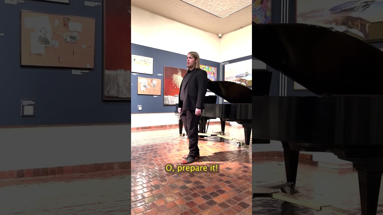 Jamen singing Come Away Come Away Death by Gerald Finzi   Junior Opera Recital 13November2024