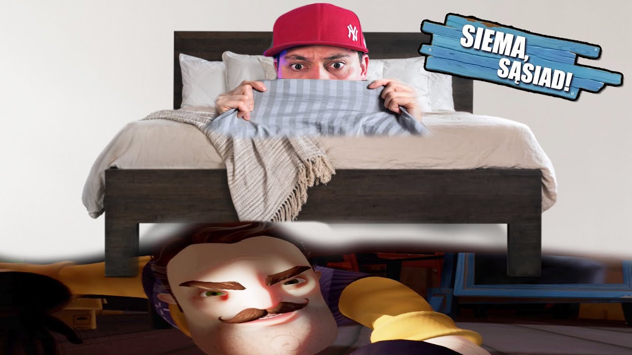SĄSIAD SCHOWAŁ SIĘ POD ŁÓŻKIEM I CHCE ZE MNĄ SPAĆ LOL 🤔 Hello Neighbor 2 #02