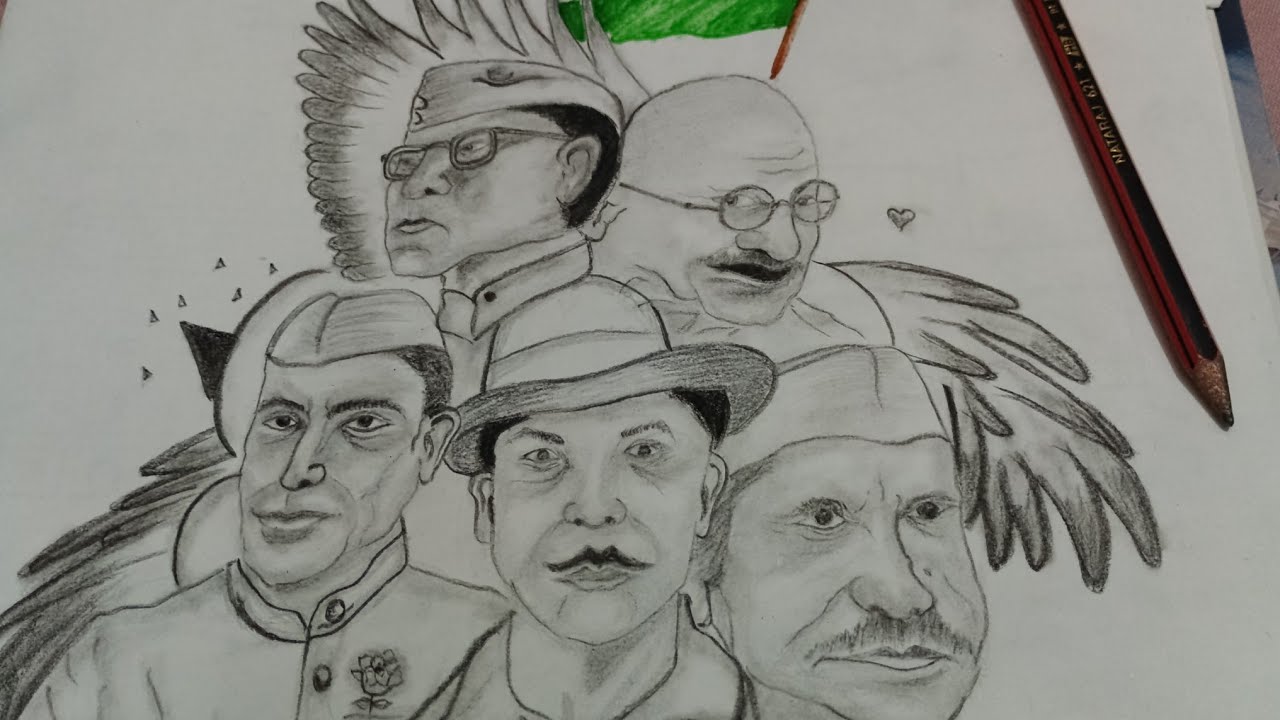 #indianfreedomfighters #drawing,#gandhiji,#bhagatsingh, #nehruji,#netaji,#lalbahadurshashtri 🫡❤️😊🫡🫡