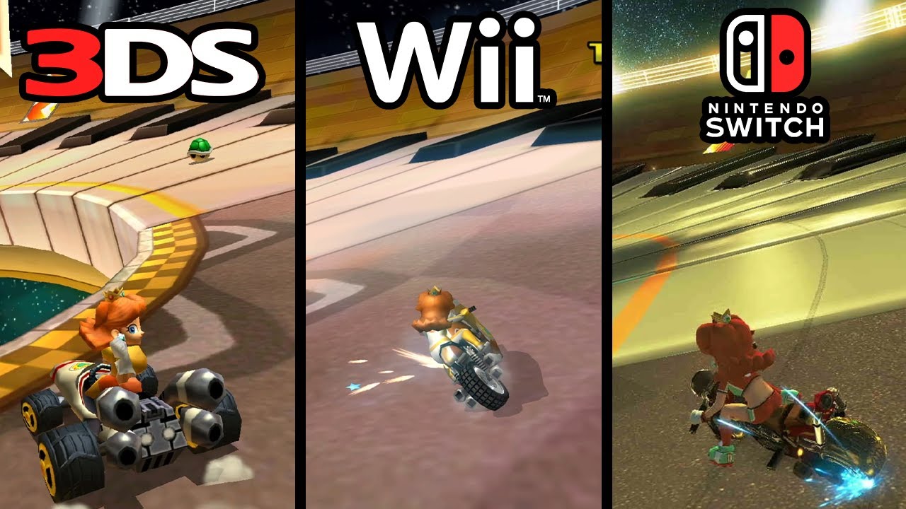 Music Park - Mario Kart 7 (3DS) vs. Mario Kart Wii vs. Mario Kart 8 Deluxe (Switch)