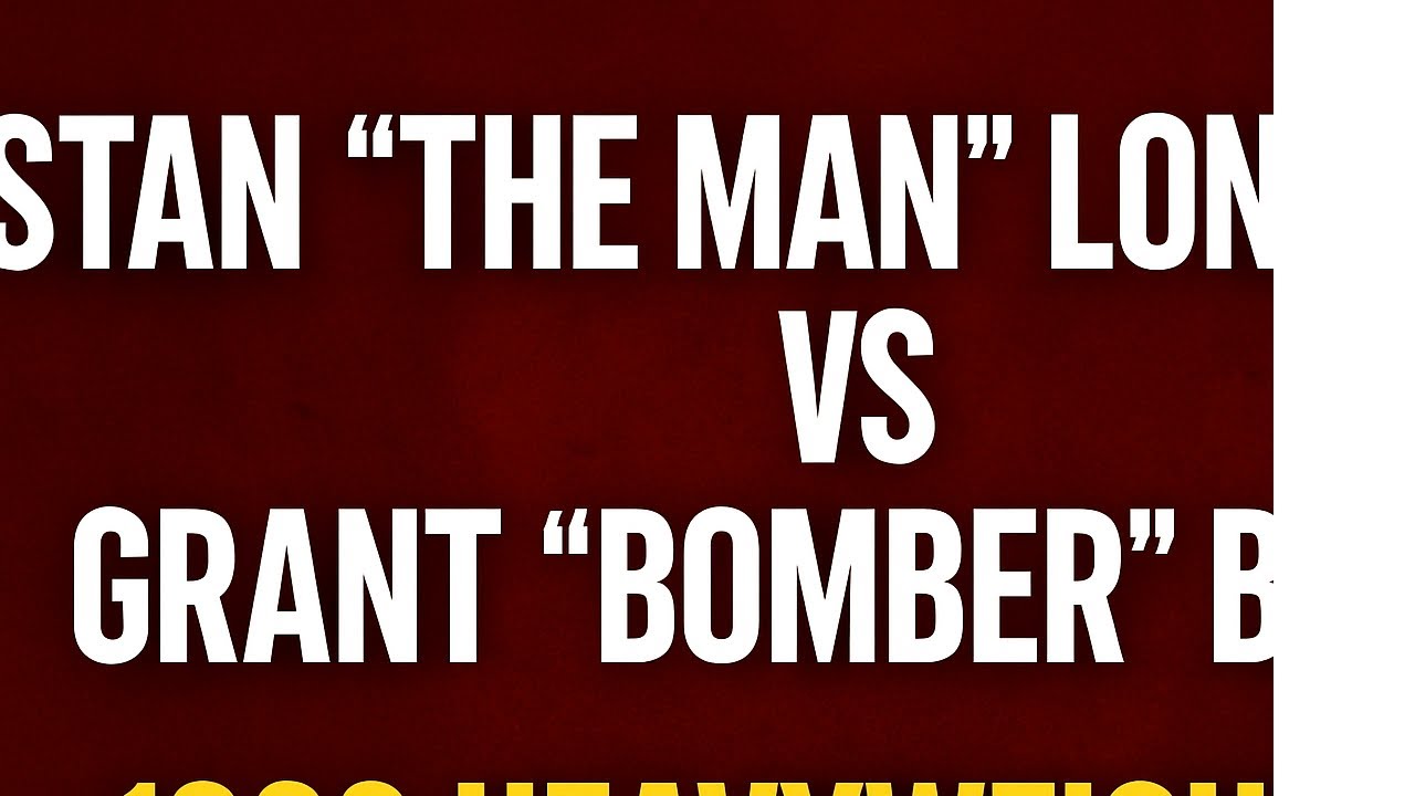 Stan The Man Longinidis vs Grant Bomber Barker