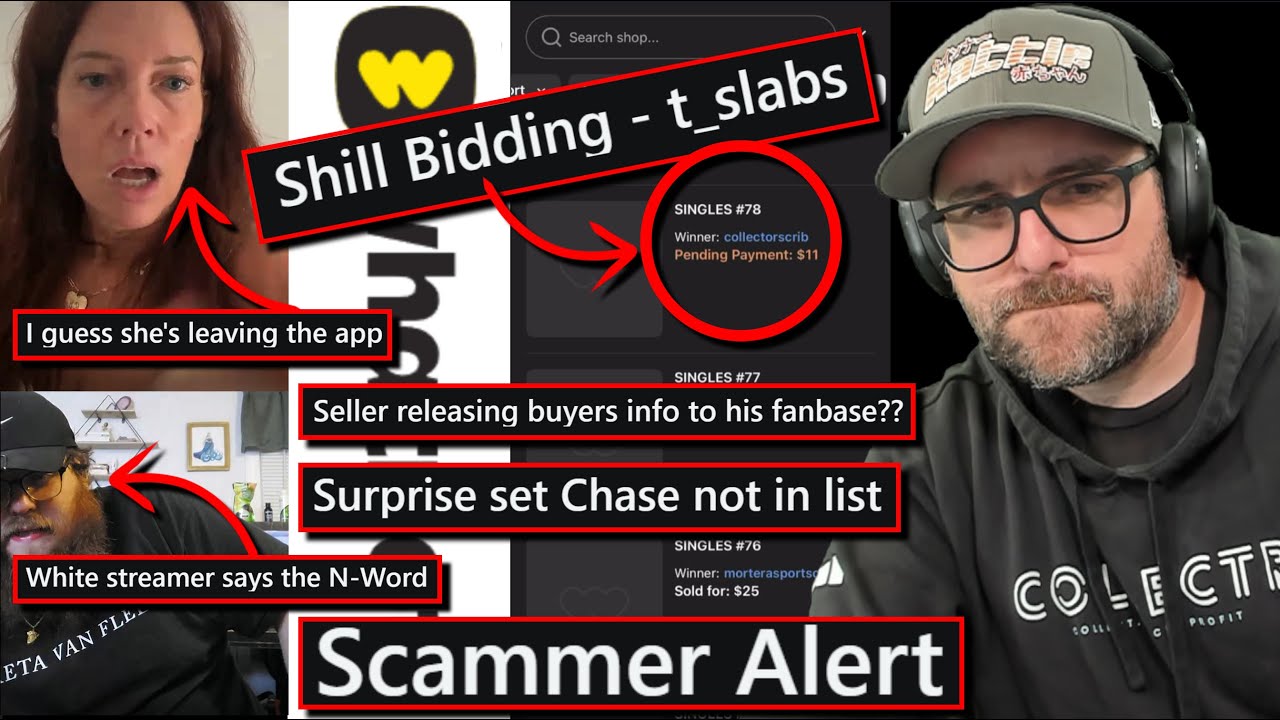 Whatnot Pokemon Card Seller SCAMS, CRASHOUTS & SHILL BIDS ft. t_slabs
