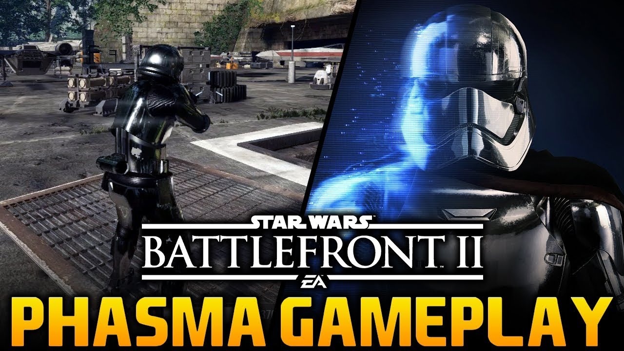 CAPTAIN PHASMA GAMEPLAY & ABILITIES: Star Wars Battlefront 2 The Last Jedi DLC Season Heroes