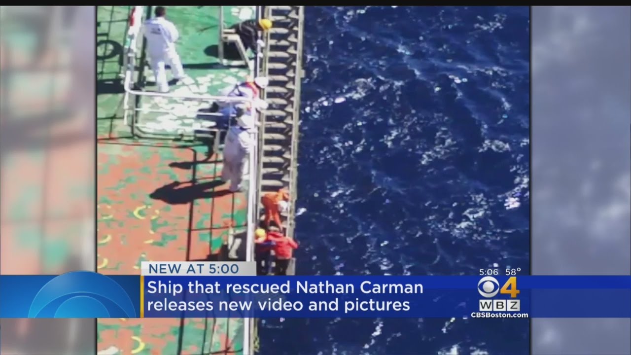 Video Shows Rescue Of Nathan Carman At Sea