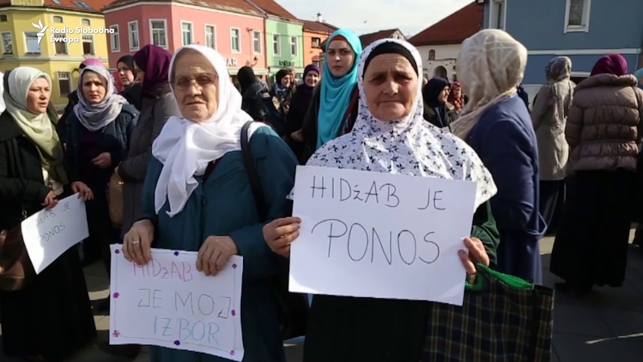 Protesti u Tuzli 2016. hidžab = identitet