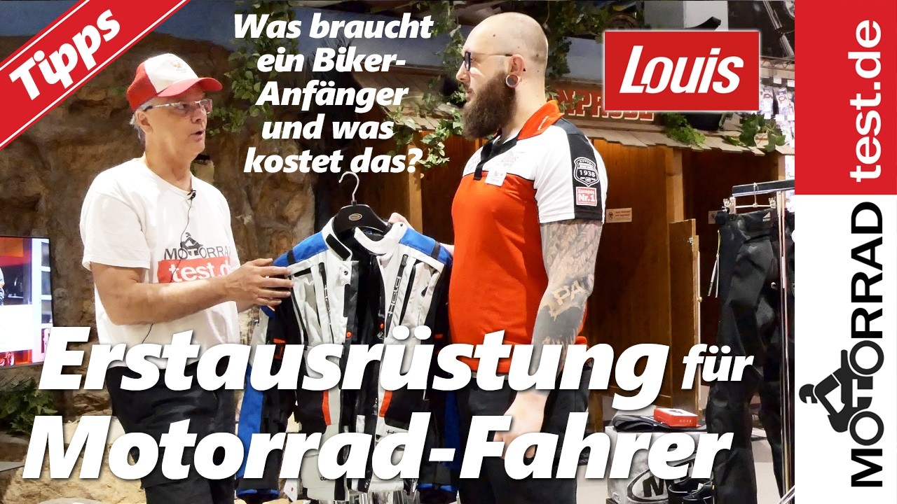 Erstausrüstung für neue Motorradfahrer | Welche Dinge braucht ein Anfänger und was kostet das alles?