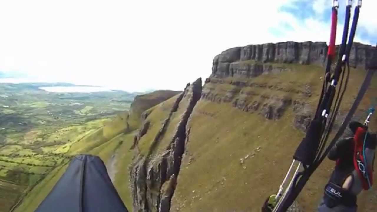 Paragliding at Benbulben, Ireland 18/04/2014
