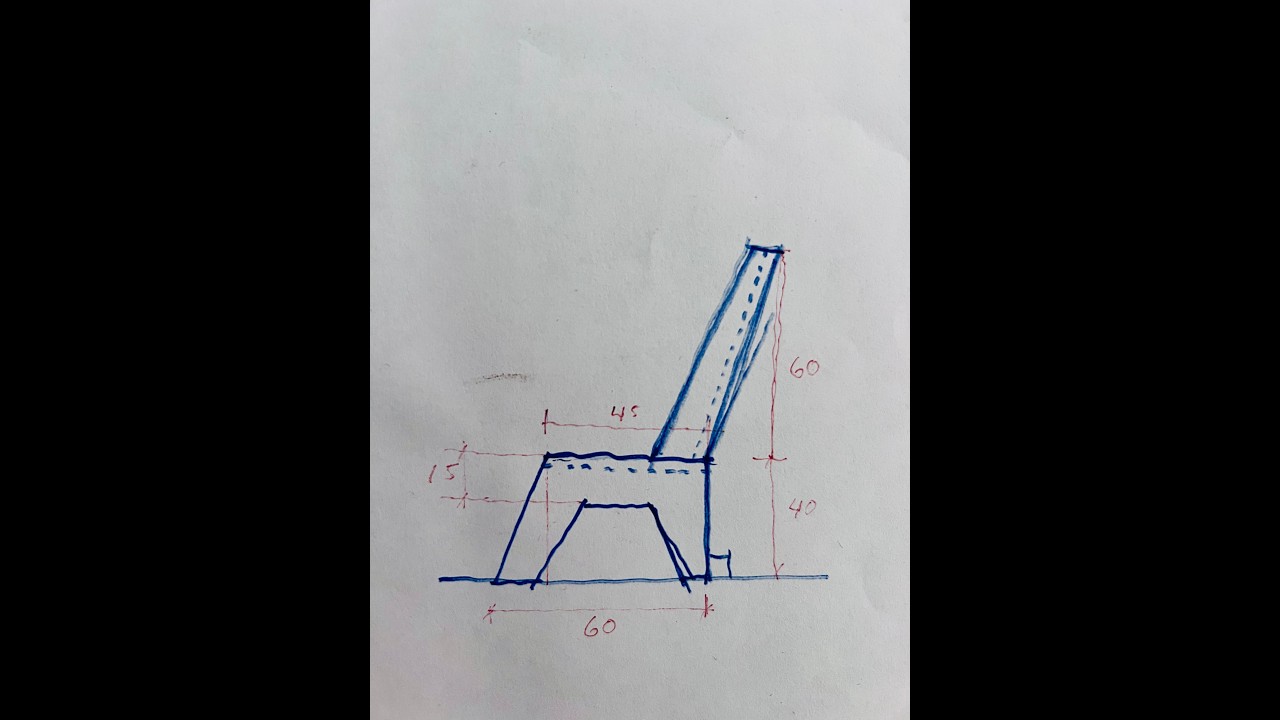 Dibuja el perfil de una silla en AutoCAD