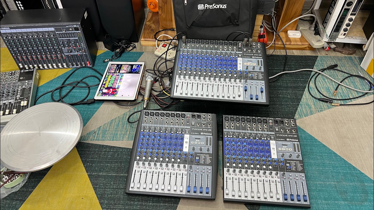 B&agrave;n mixer b&atilde;i Mỹ prosonus studiolive AR 12 16 USB chất &acirc;m cực đỉnh