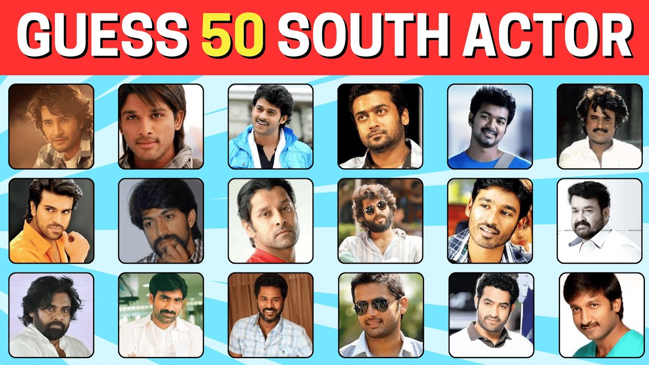 Guess the South Indian Actor in 3 Seconds Challenge! 🎬 | Ultimate South Cinema Quiz | 