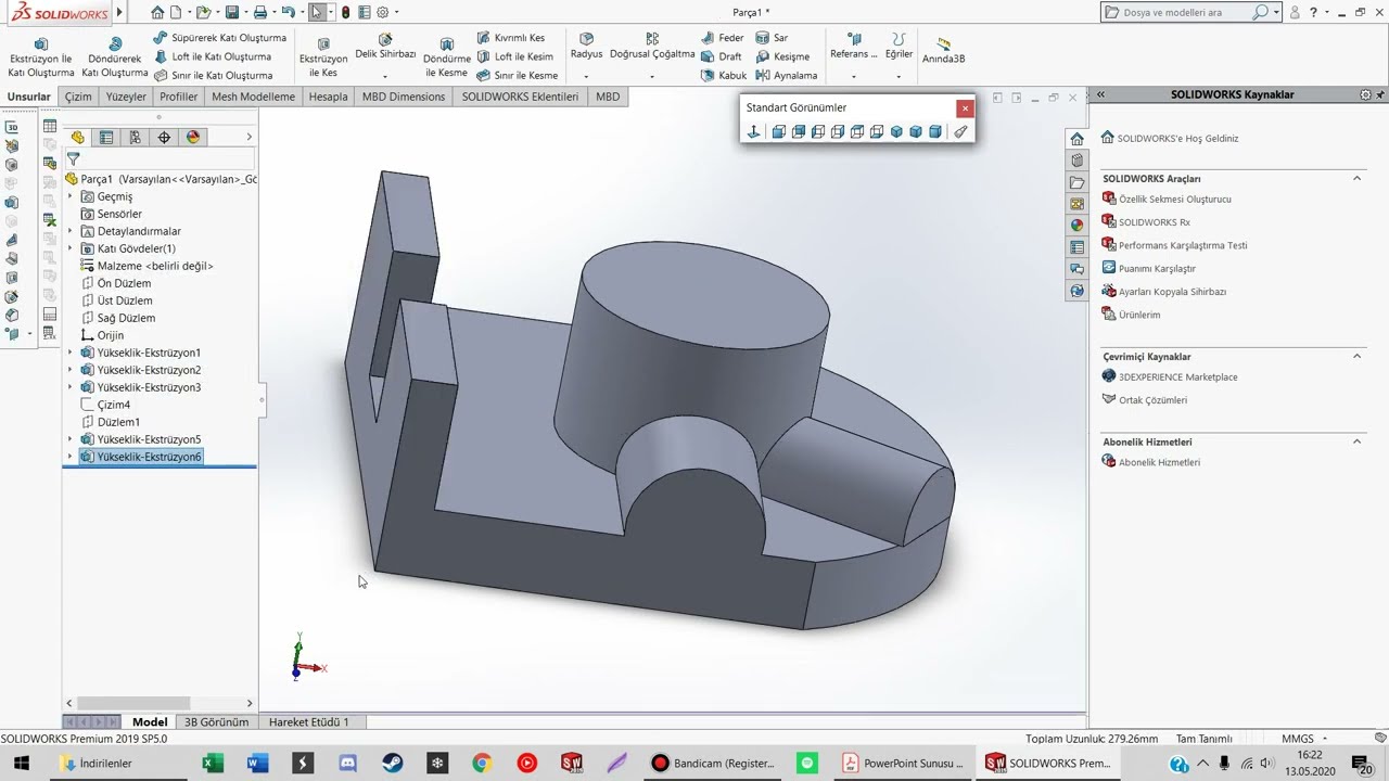 Solidworks Exercise 083 / Solidworks Egzersiz 083