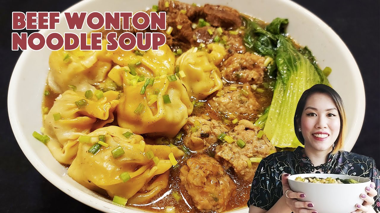 Easy Beef Wonton Noodle Soup/Beef Wanton Mami