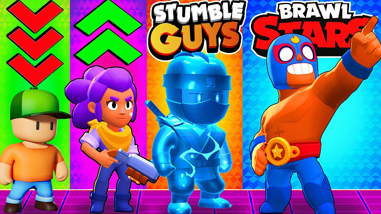 Битва за ранг Stumble Guys против Brawl Stars!