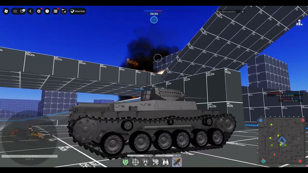 Cursed tank simulator