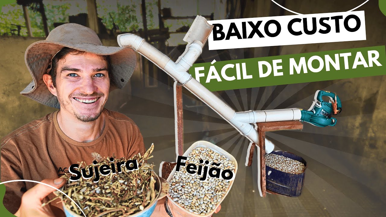 Como fazer um SOPRADOR/ABANADOR de feijão em PVC (com vento regulável)
