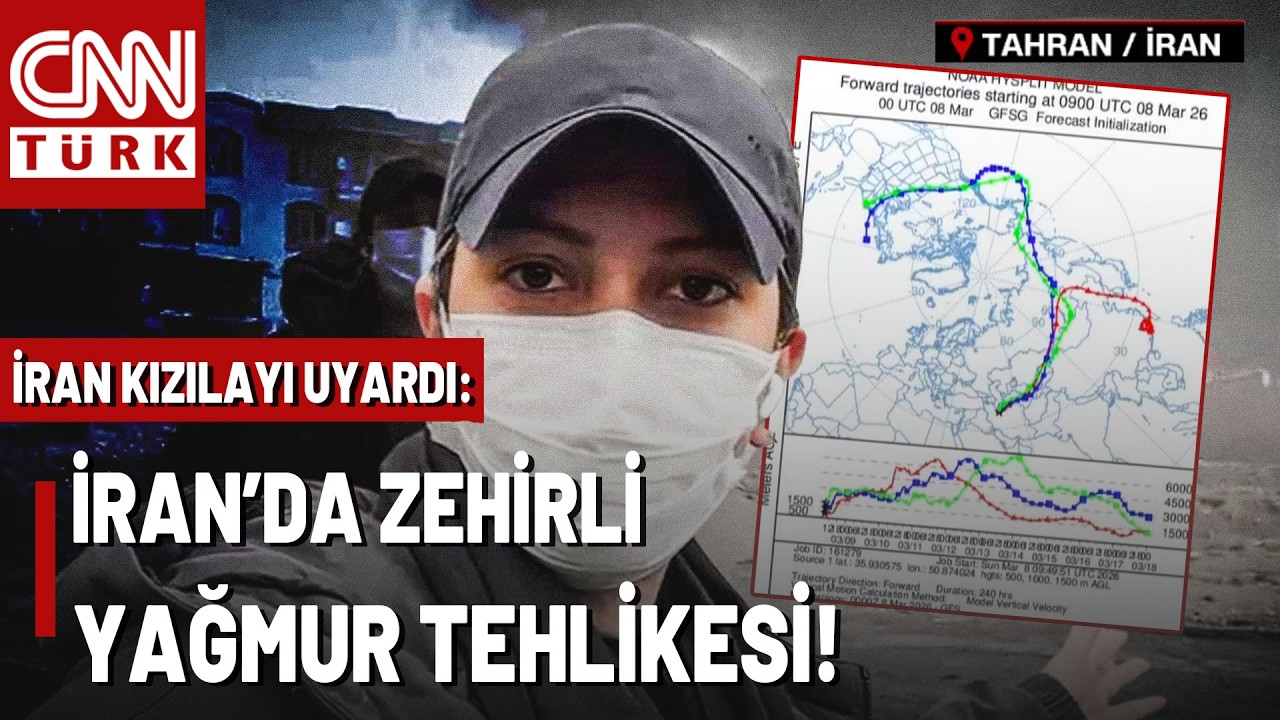 İran Kızılayı'ndan Uyarı: Yağan Yağmur Zehirli Olabilir, Maske Takın!