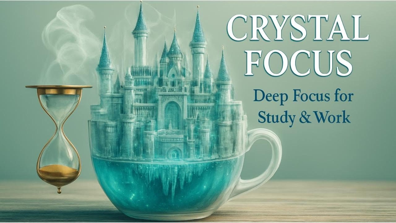 Winter Morning Focus❄️ Sharp & Clear Minimal Beats for Deep Work | Ice Castle Ambience ⏳