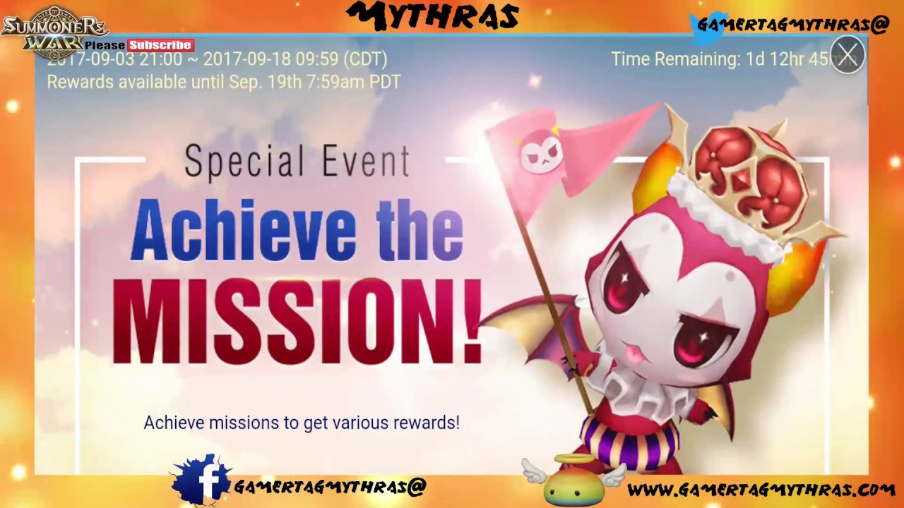 SUMMONERS WAR Special Event Achieve the Mission