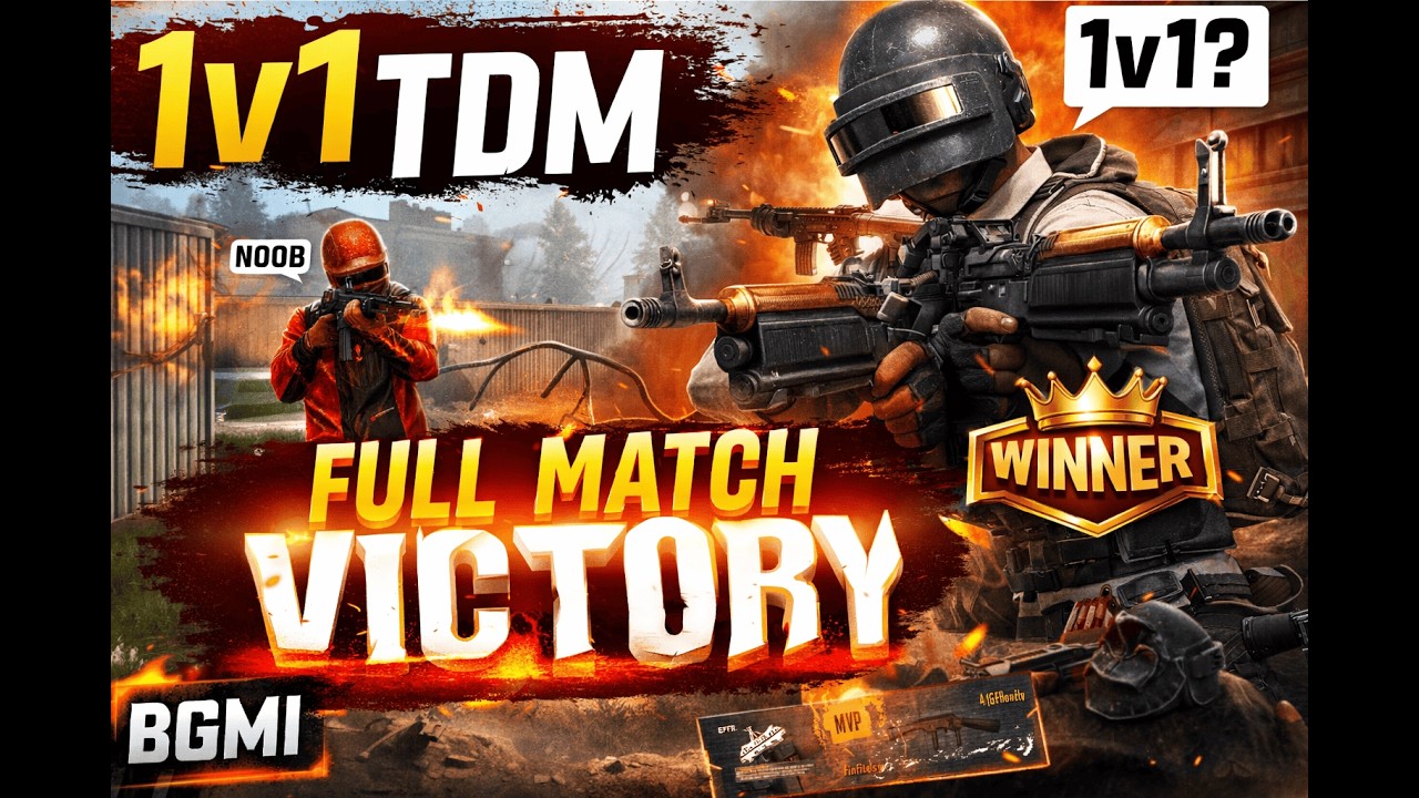 1v1 TDM Full Match 😈 Opponent Shocked After My Gameplay | BGMI #bgmi #pubg