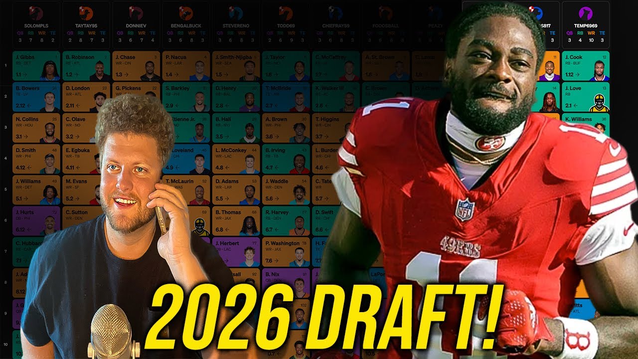 A HUGE 2026 Fantasy Football Draft ($2,000,000)