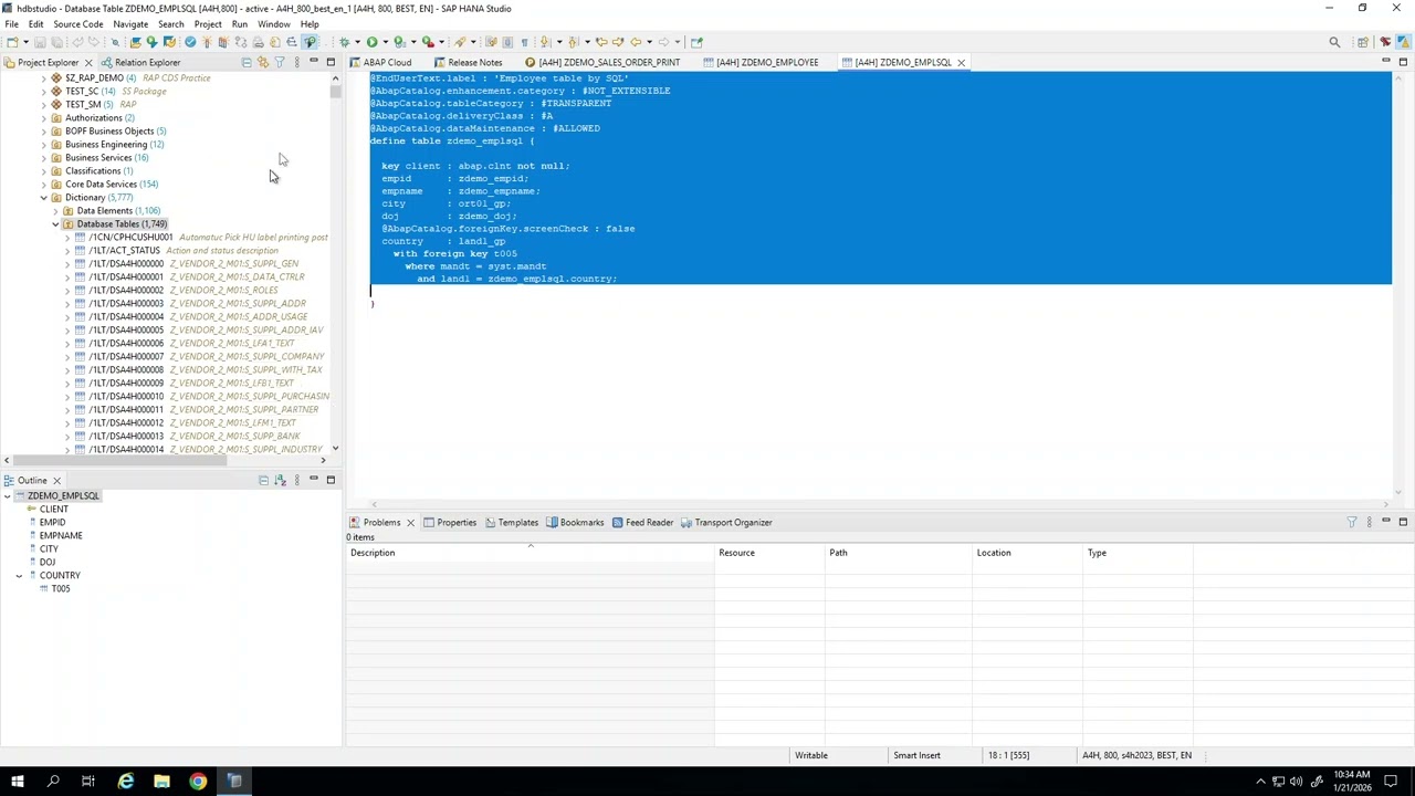 SAP ABAP on HANA