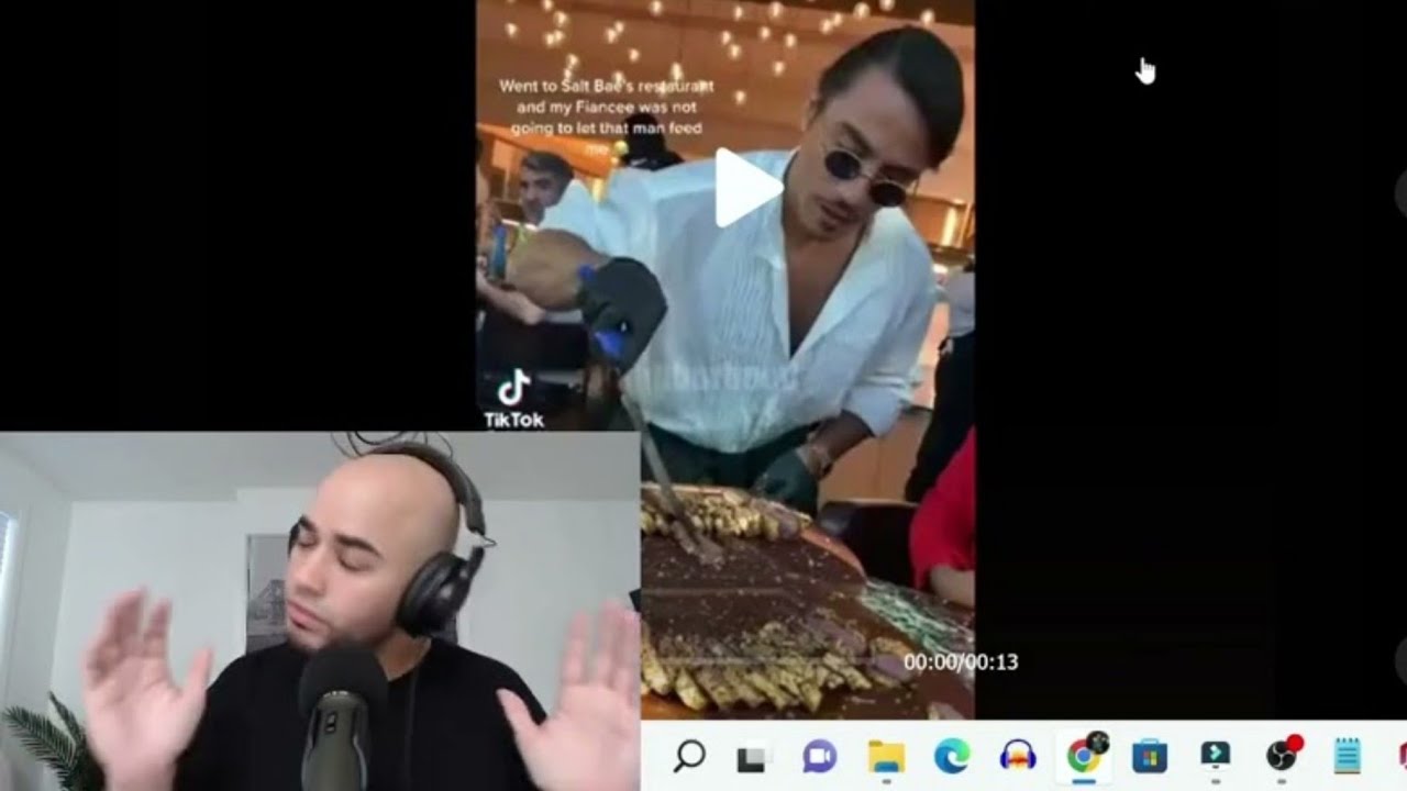Man Tells Salt Bae Not To Feed his Wife after buying expensive Steak #reaction #thebroskee