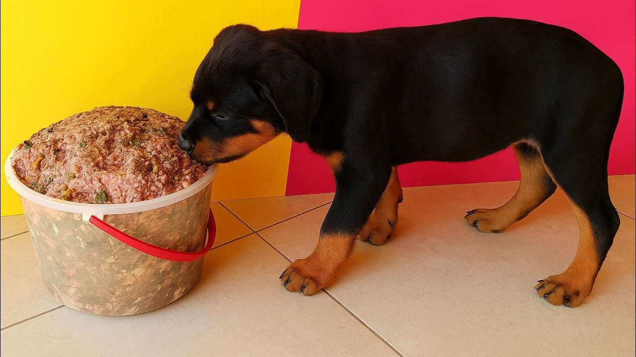 Comida Barf para mis Rottweiler 🍖alimento natural para  perros