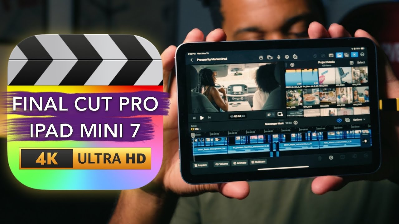 Final Cut Pro On iPad mini 7 Is Nice!