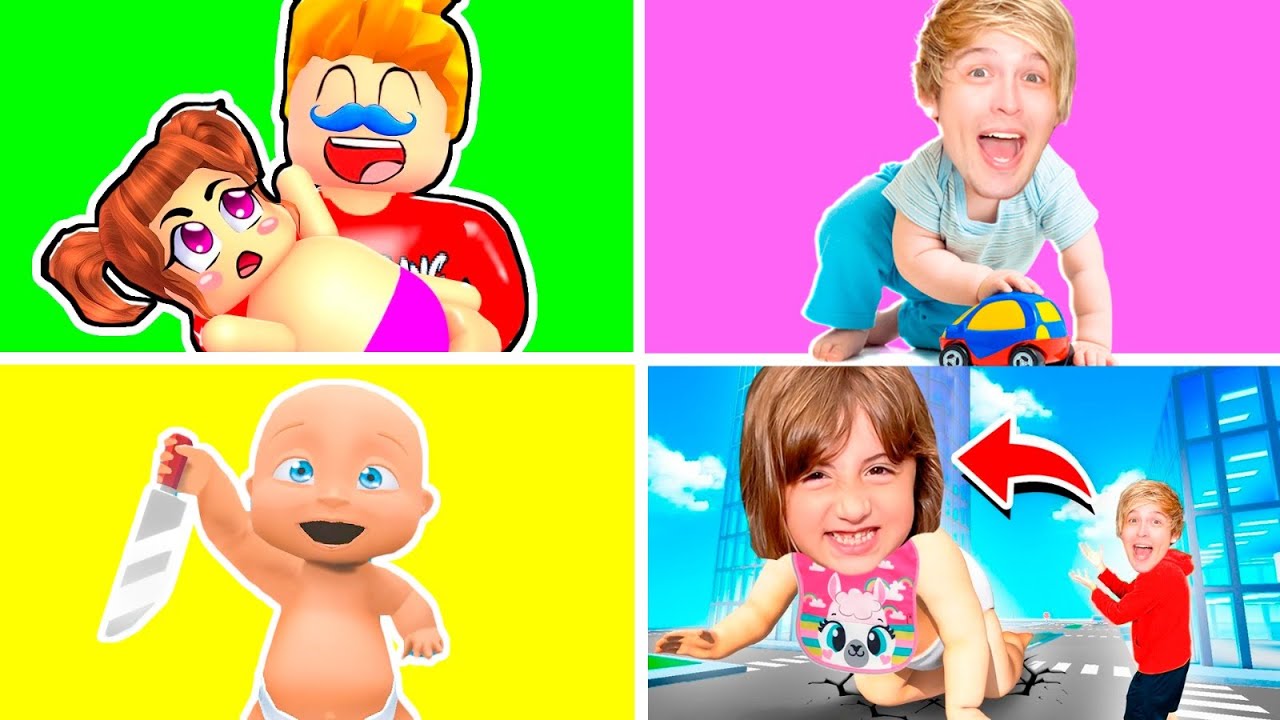 VIREI BEBÊ MALUCO e CUIDEI de BEBÊS BAGUNCEIROS nos MELHORES JOGOS de BEBÊS! Parte 2