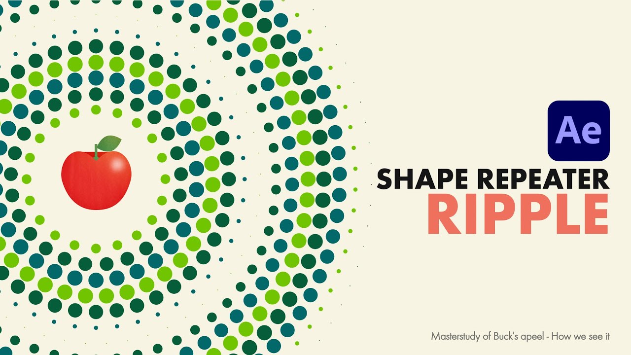 Shape repeater ripple animation After Effects tutorial · Master Study of Buck 