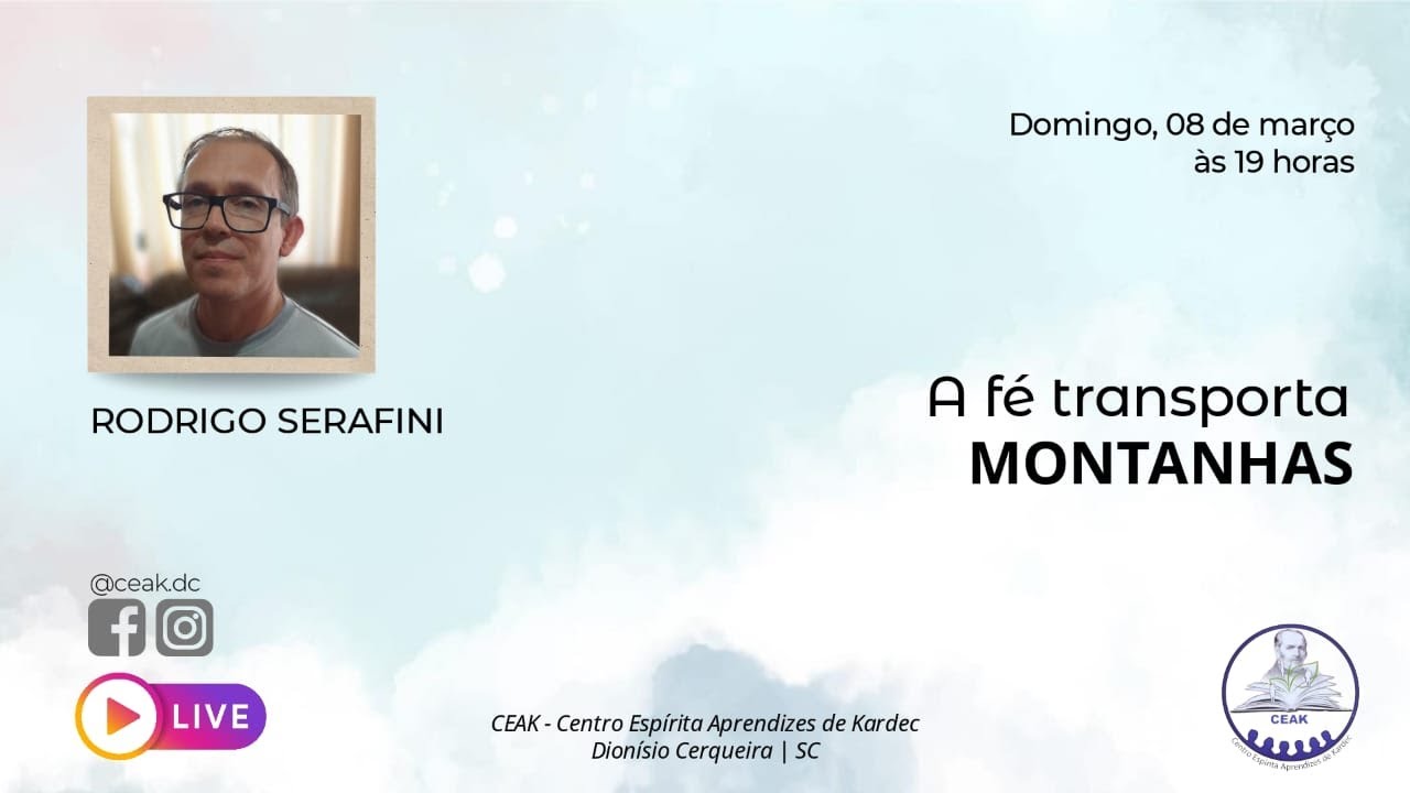 A FÉ TRANSPORTA MONTANHAS | Rodrigo Matana Serafini