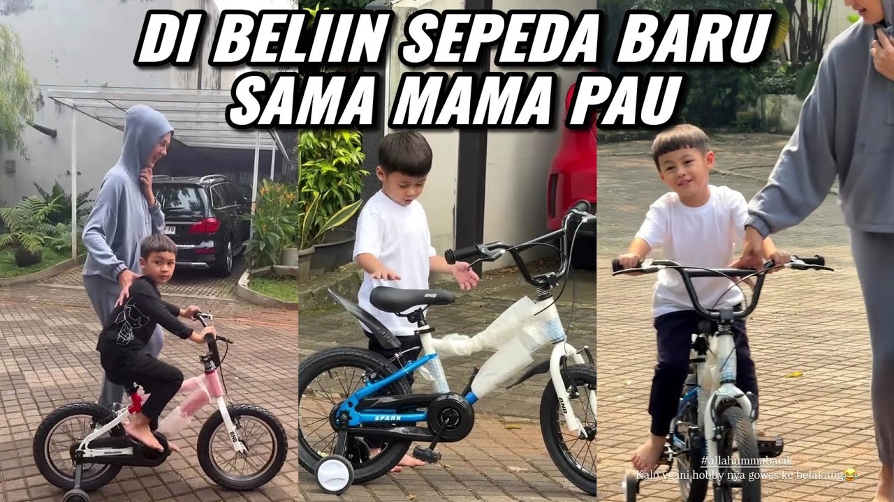 Paula Ibu Sederhana Belikan Kiano Kenzo Sepeda Baru Nyeker Keliling Komplek Ajarkan Naik Sepeda
