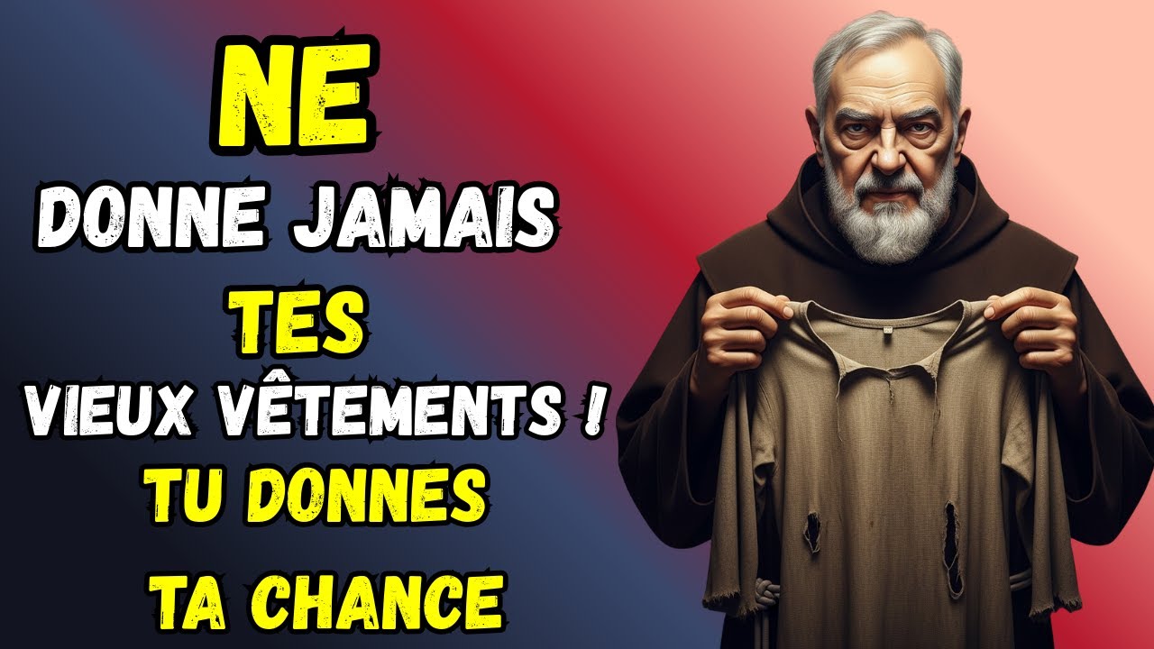 ÇA FAIT PEUR ! Ne DONNE JAMAIS tes vieux vêtements — tu DONNES ta CHANCE | Révèle Père Pio