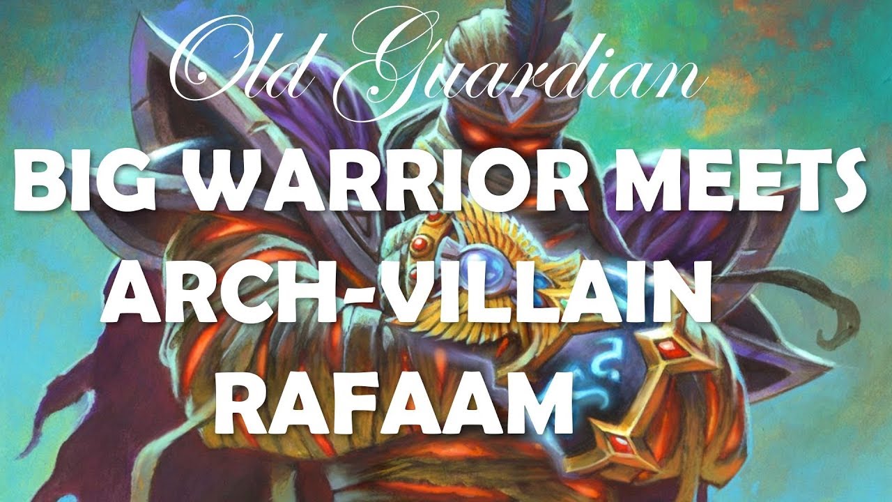 Big Warrior meets Arch-Villain Rafaam (Hearthstone Rise of Shadows pre-release gameplay)