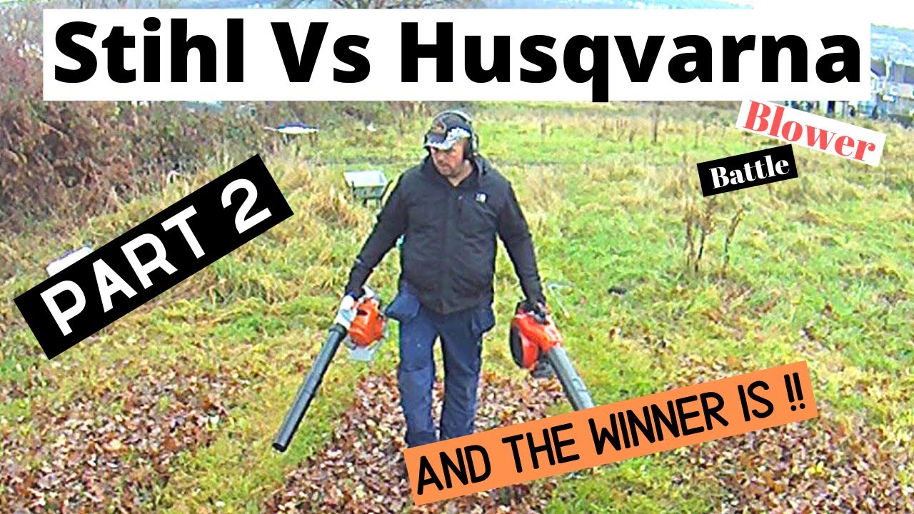 Stihl BG 86C Vs Husqvarna 525BX Blowers. And The Winner is !!  ( Part 2 )