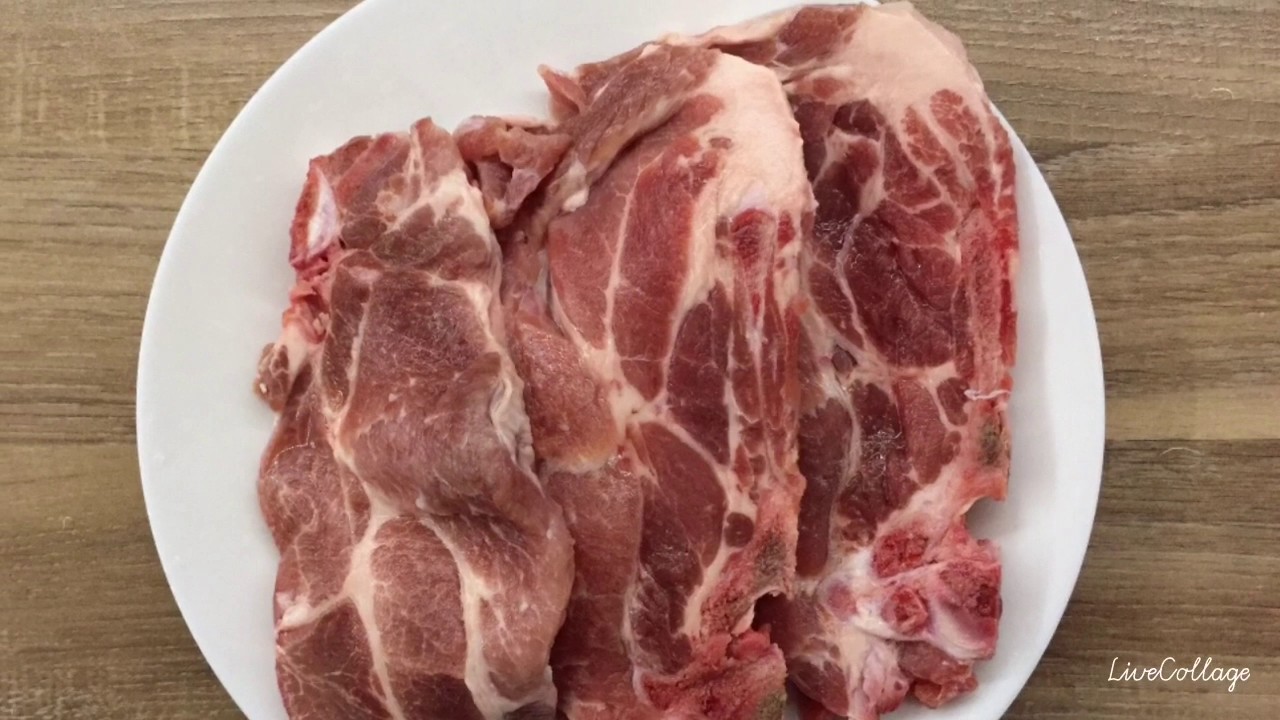 Shoulder chops in oven/ Schouderkarbonade in oven (Lee Kum Kee)