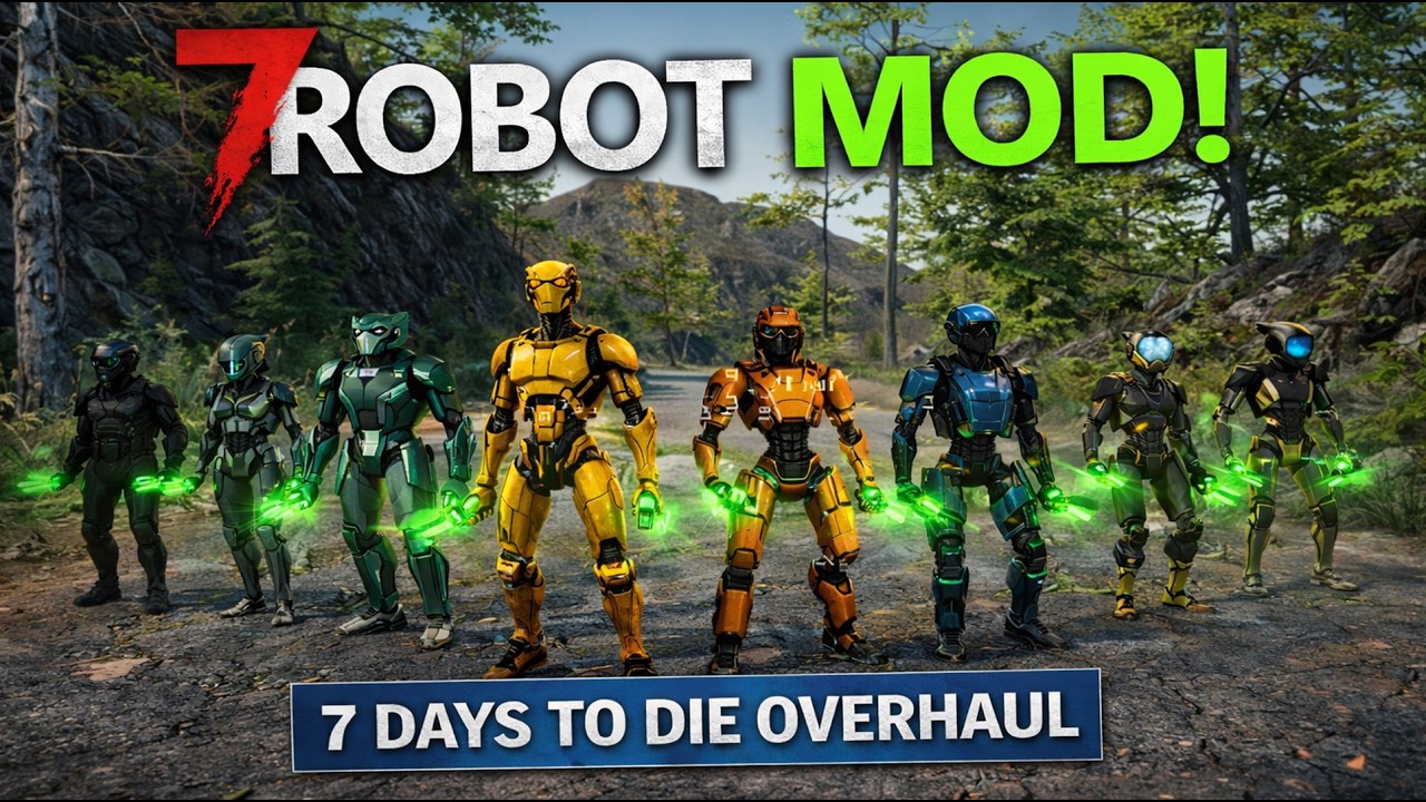 7 Days To Die ROBOT MOD! - District ZERO!