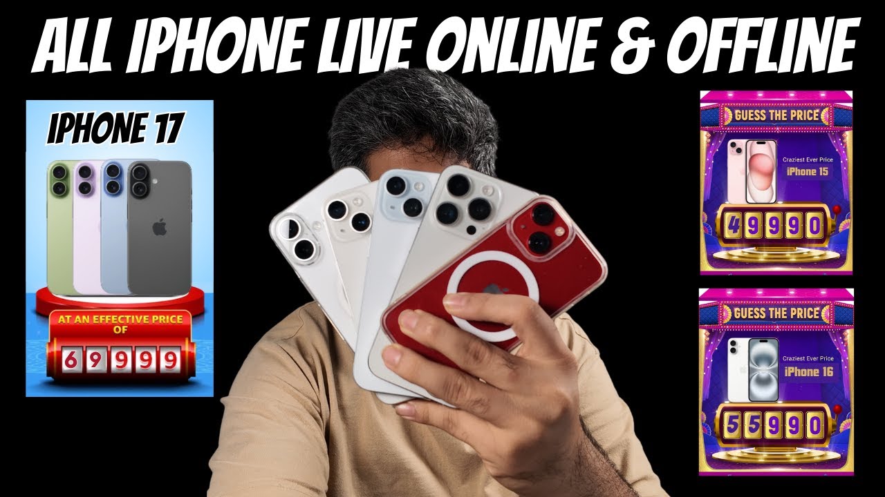 All iPhone deals live online & offline| iPhone 17 at 70K,iPhone Air 88K,iPhone 15 49K,17 pro at 120k