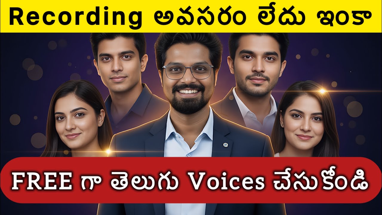 3 Best Ways to Create Telugu AI Voice for FREE (Natural & Realistic!)