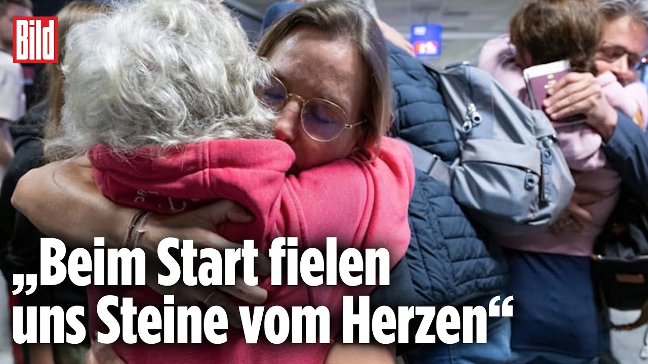Israel-Rückkehrer in Deutschland: Tränen der Erleichterung am Flughafen