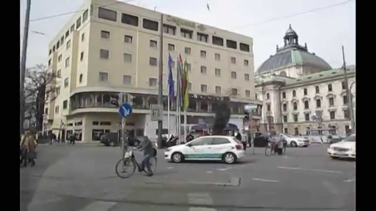 Munchen- tram 18,16 und 12 -Effnerplatz-Sendlinger Tor-Infandereistrassee