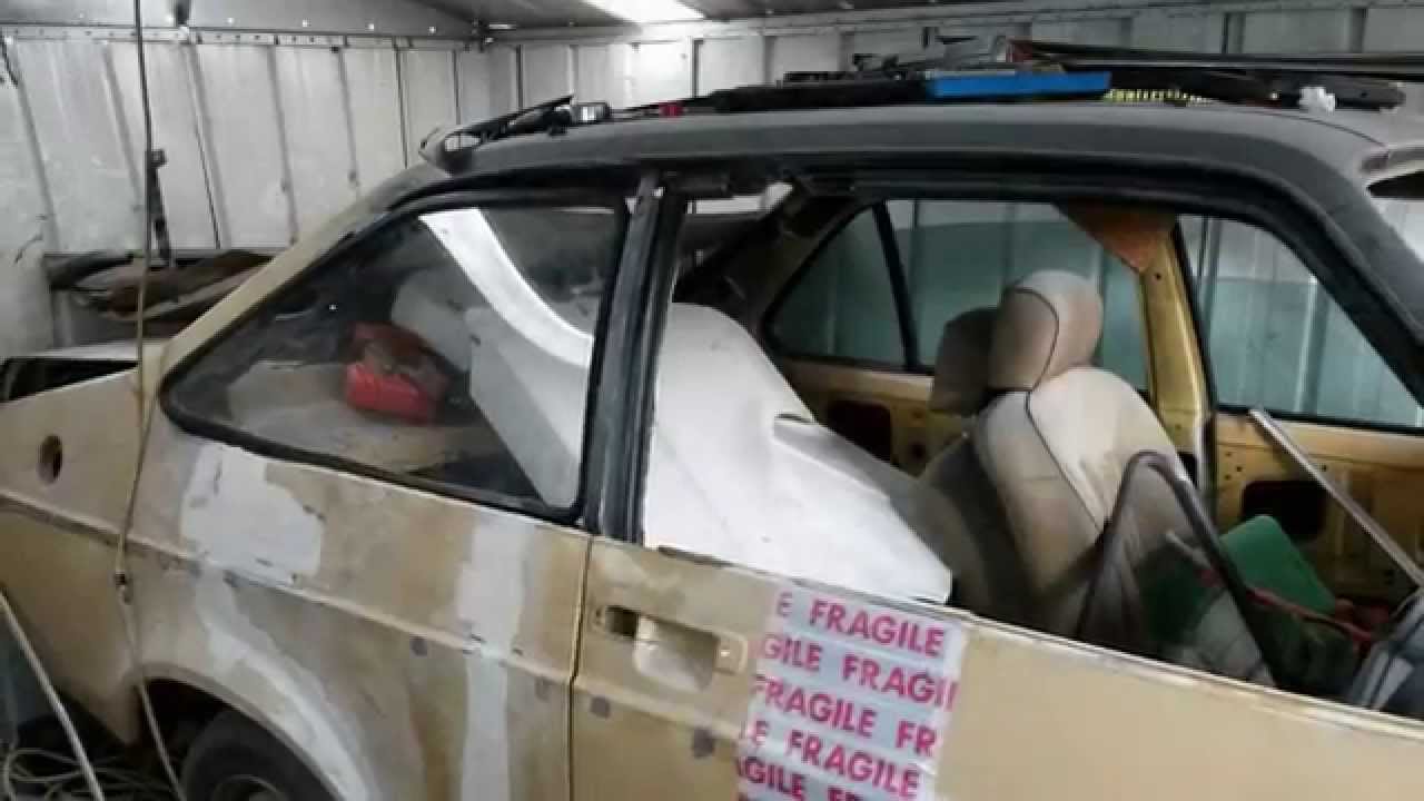 Mk2 escort 4 door to 2 door so far