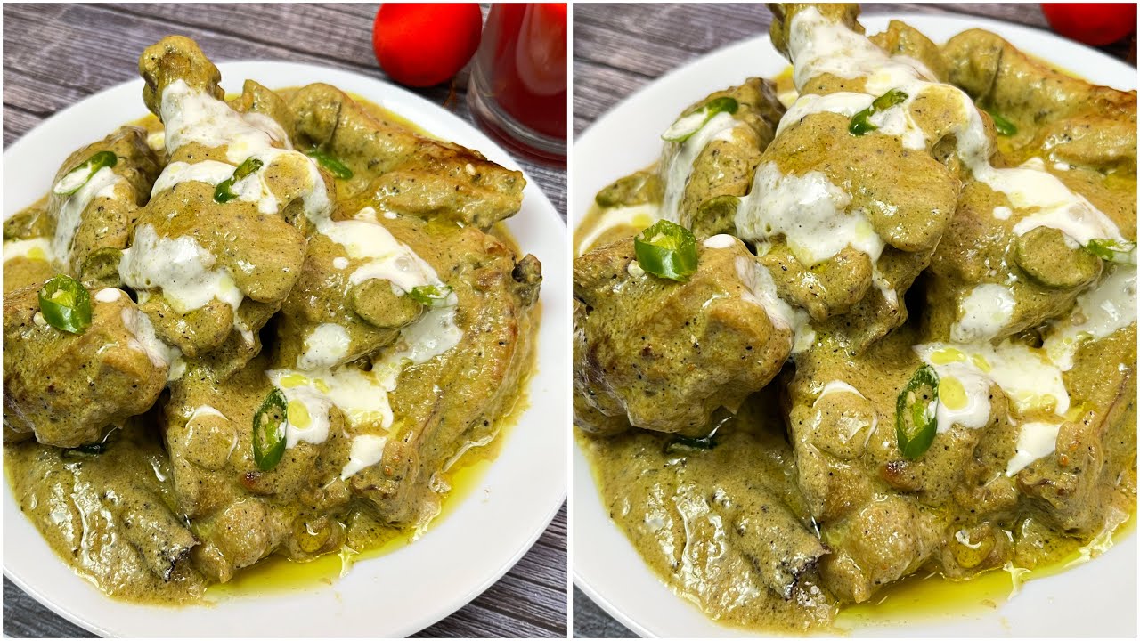Rich & Creamy Afghani Chicken Curry | White Chicken Gravy Recipe