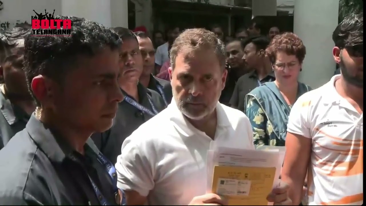Rahul Gandhi Stages Dharna With Pellet-Gun Victim Sahil Lochab Outside Delhi Police Station.