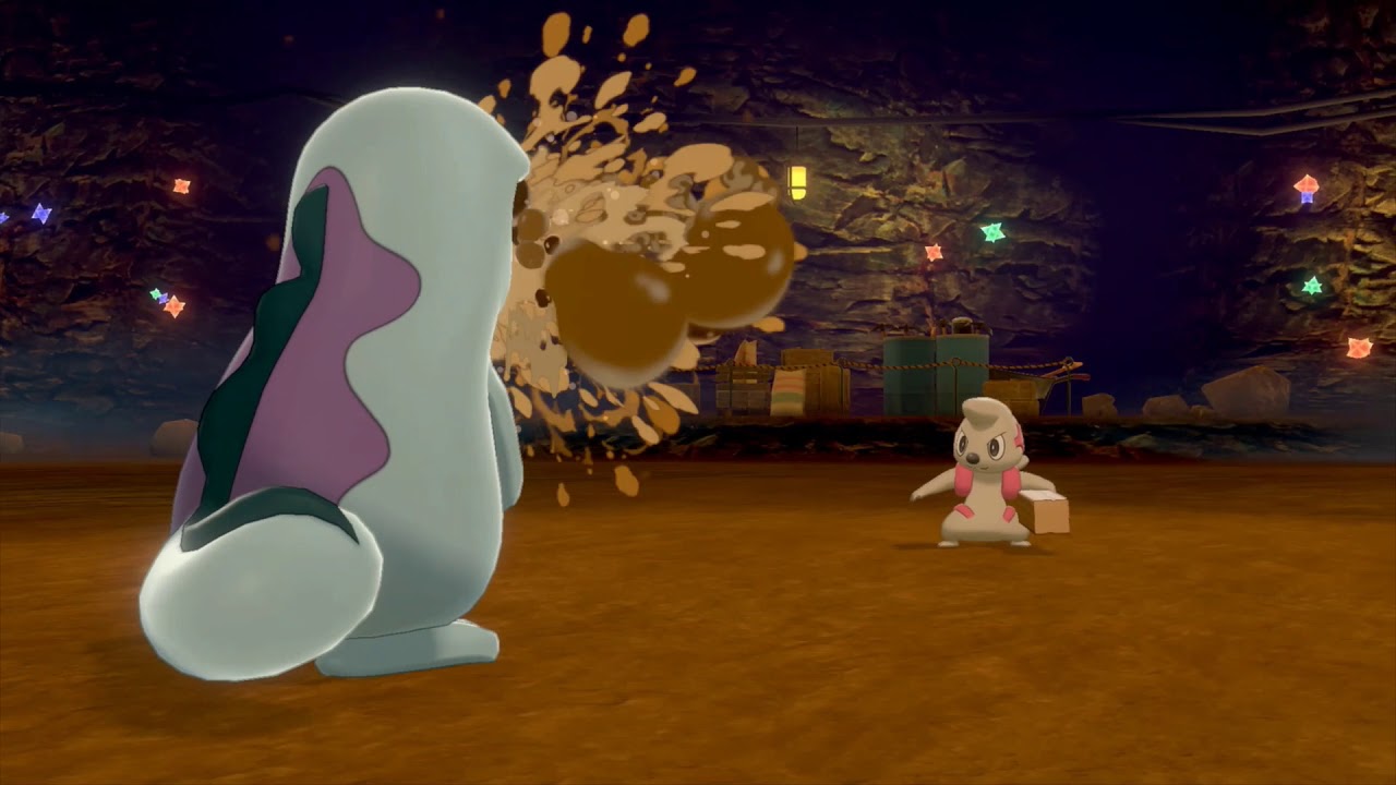 Pokemon Sword   Ground Move Attack   Mudshot   Quagsire vs Timburr